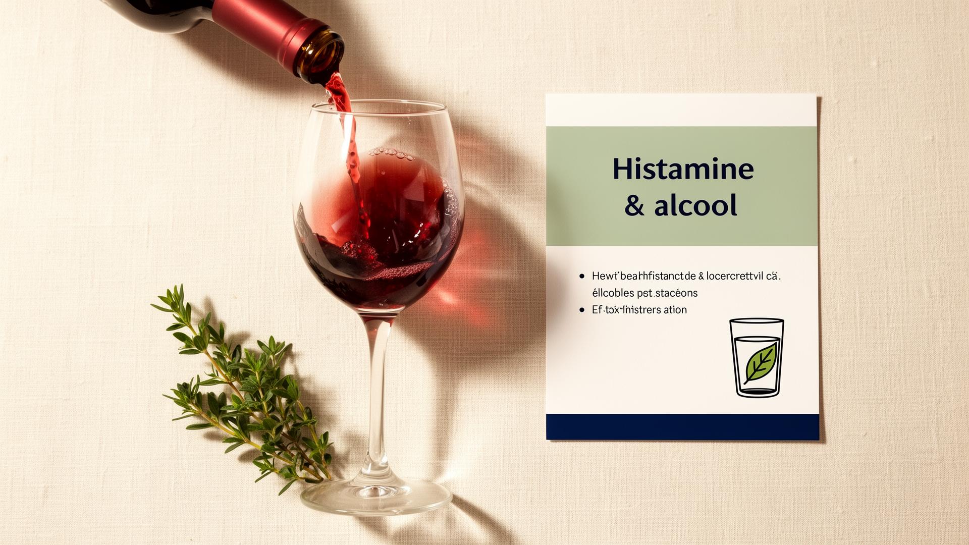 Histamine et alcool : flush ou allergie ?