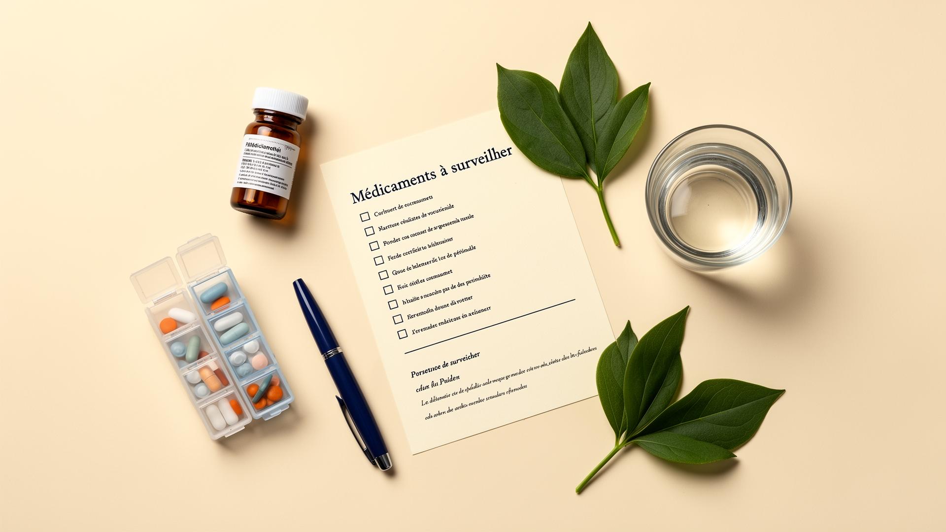 Médicaments et substances à surveiller en cas d'intolérance à l'histamine